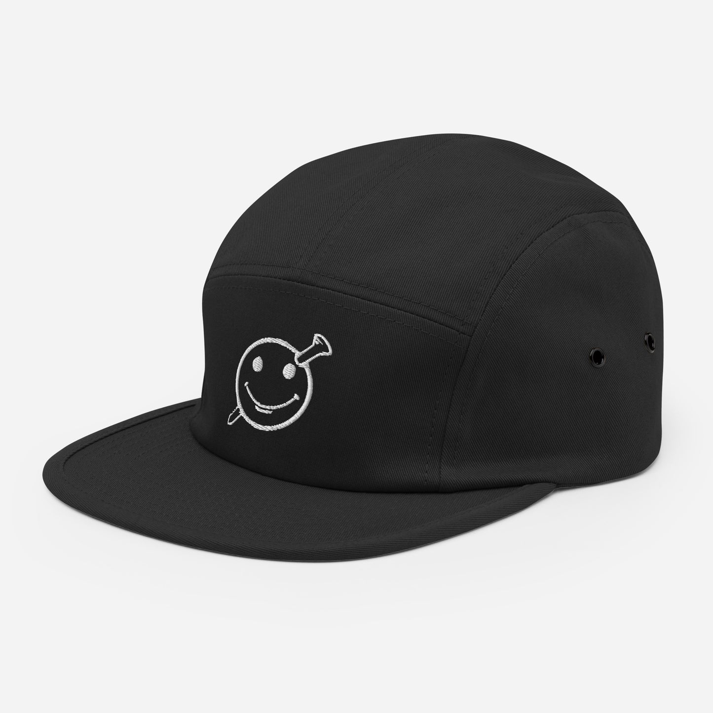 Nailhead Black Five Panel Cap